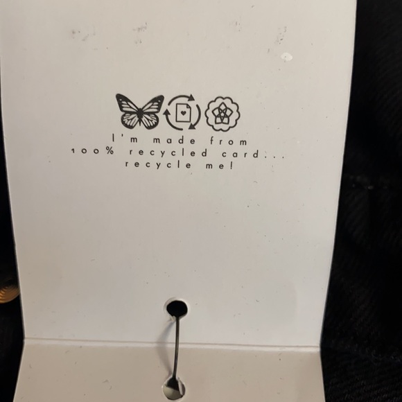 NWT Daisy Street by Hot Topic Star Patch Midi Denim Skirt in Black.Size M - Picture 15 of 15